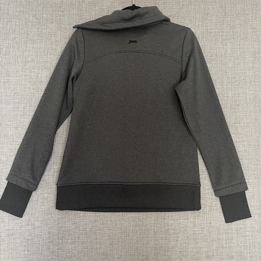 Penn Sport Sweater Womens Medium Turtle Neck Zip Tennis Heather Grey - Picture 4 of 16